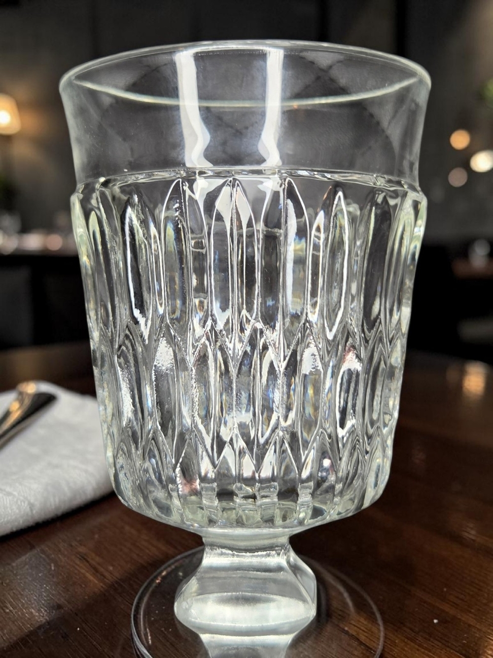 Set Of 4 Indiana Glass Mt. Vernon Clear Wine Goblets ♡ - Picture 2 of 8